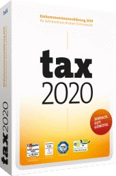 Die Verpackung der Steuer-Software Tax 2020 von Buhl.